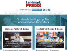 Tablet Screenshot of landmark-press.com